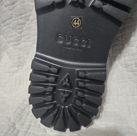 Gucci GG Black Rubber Mens Slip On Sandals/Crocs/Slide US 10.5/11 EU 44 UK 10 - Picture 11 of 15